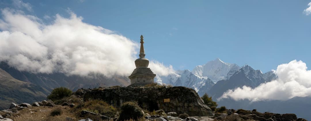 Kyanjin Gompa in Langtang trekking trail